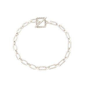 ANNIKA WITT Silver Made In Bali Sterling Silver Oval Chain Link Bracelet